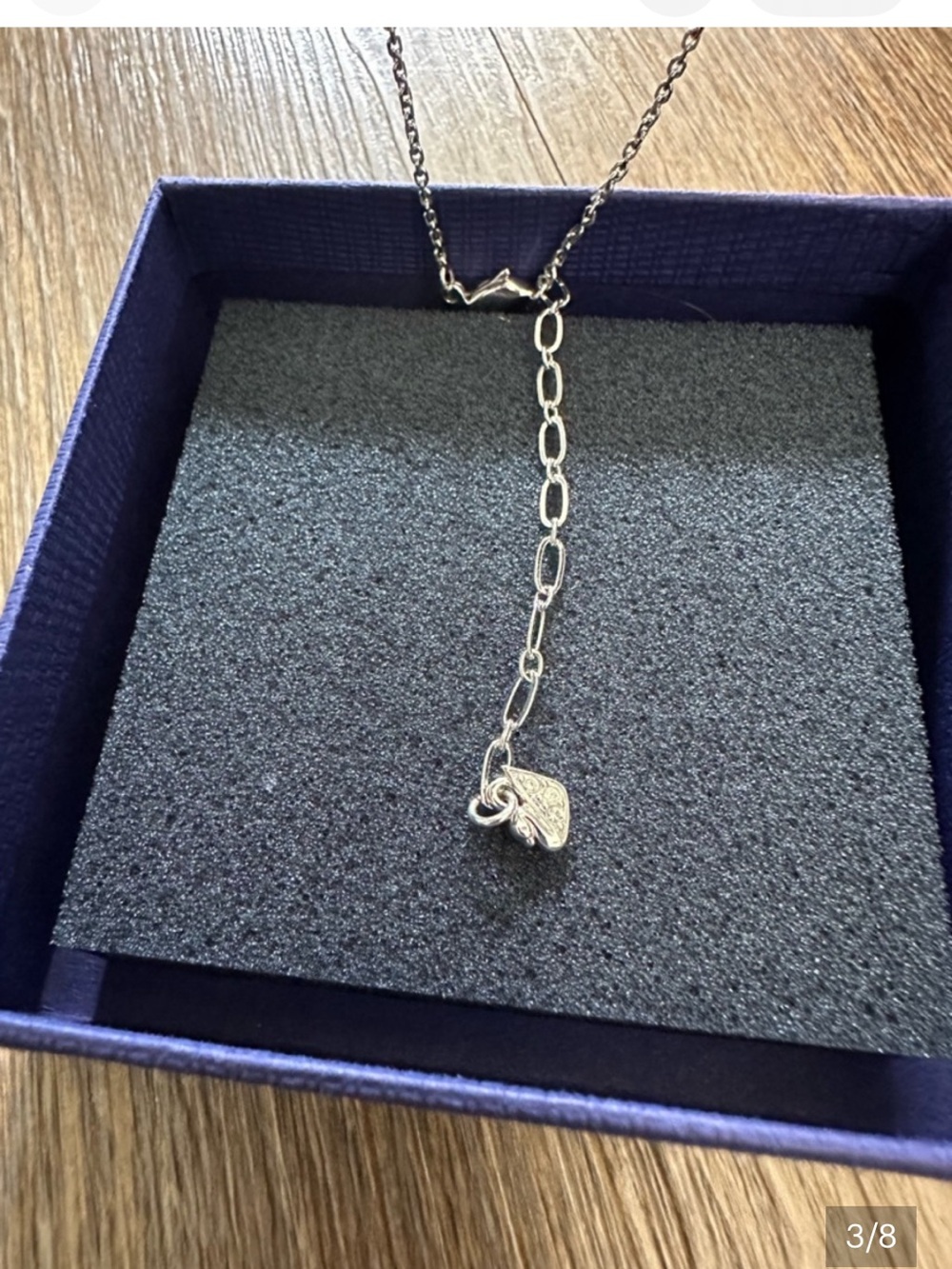 Swarovski Silver Crystal Swan Necklace - Silver Iconic - Picture 4 of 9
